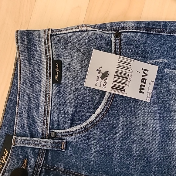 Mavi Women's Tess High Rise Super Skinny Crop Jeans In Dark Blue Size 27 - Picture 5 of 10